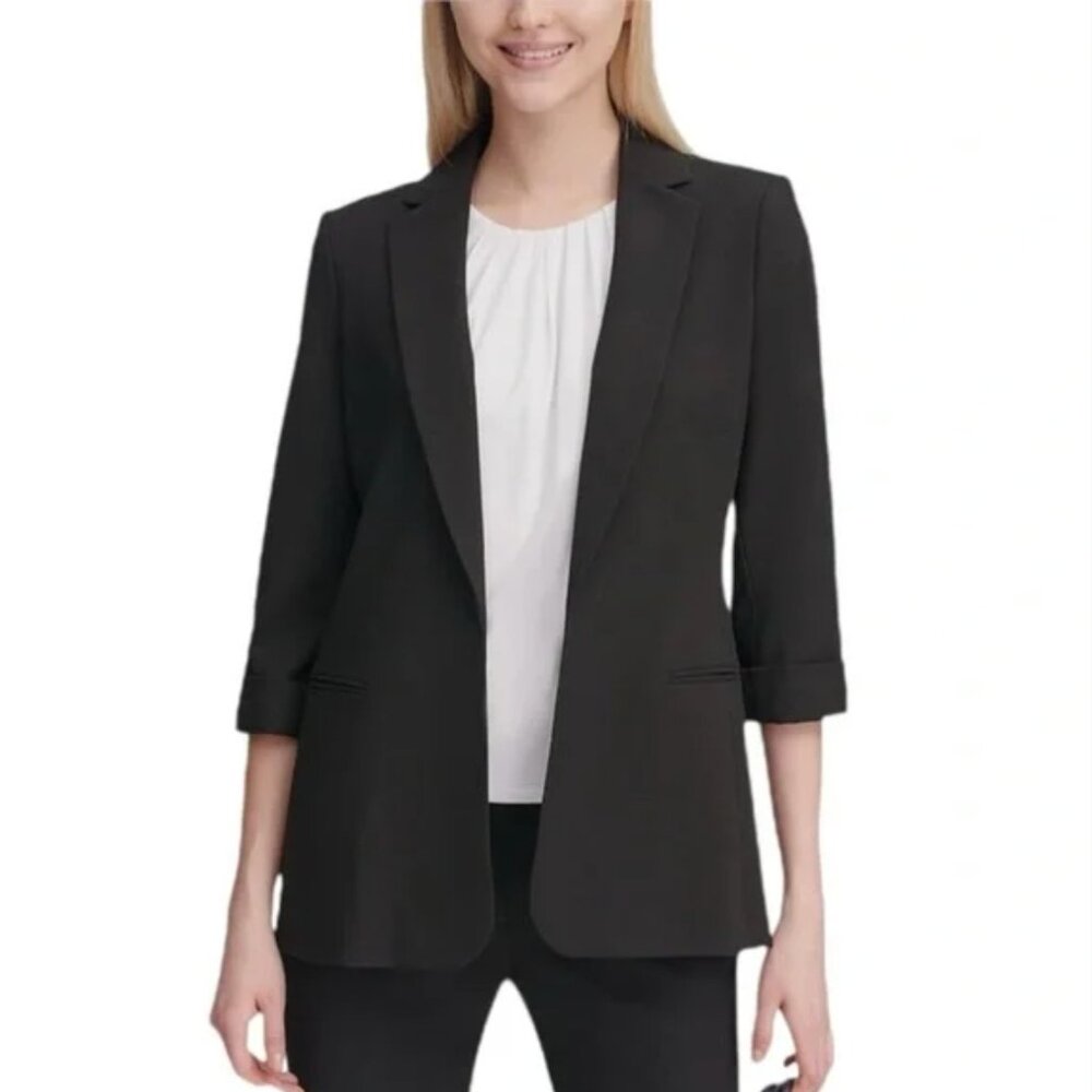 NWT LOFT | Dark Olive Open Front Blazer – Size Large